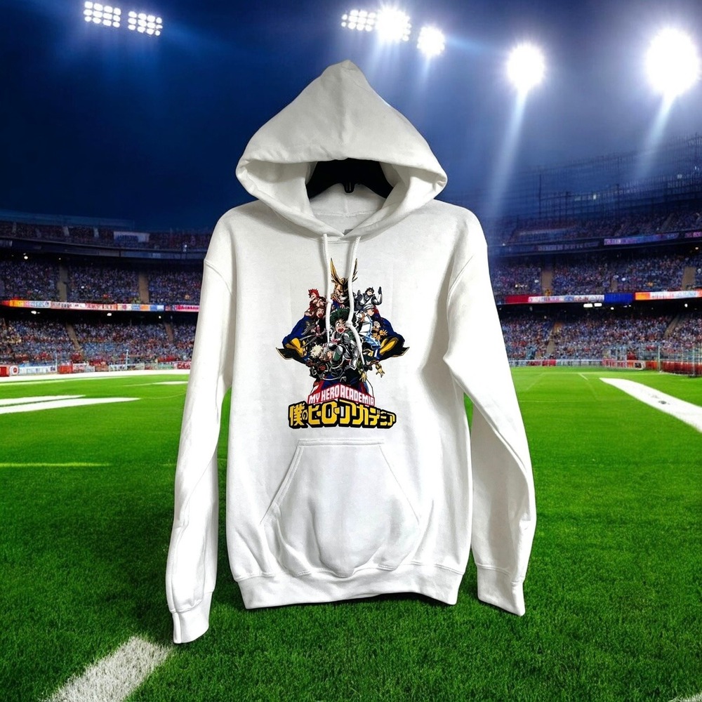 My Hero Academia‎ Pullover Graphic Hoodie Long Sleeve Size S